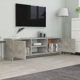 NNEVL TV Cabinet Concrete Grey 120x30x37.5 cm Chipboard
