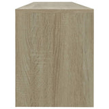 NNEVL TV Cabinet White and Sonoma Oak 120x30x37.5 cm Chipboard