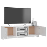 NNEVL TV Cabinet High Gloss White 120x30x37.5 cm Chipboard