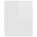 NNEVL TV Cabinet High Gloss White 120x30x37.5 cm Chipboard