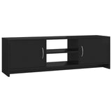 NNEVL TV Cabinet High Gloss Black 120x30x37.5 cm Chipboard