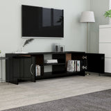 NNEVL TV Cabinet High Gloss Black 120x30x37.5 cm Chipboard