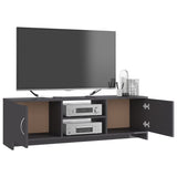 NNEVL TV Cabinet High Gloss Black 120x30x37.5 cm Chipboard