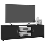 NNEVL TV Cabinet High Gloss Black 120x30x37.5 cm Chipboard