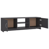 NNEVL TV Cabinet High Gloss Black 120x30x37.5 cm Chipboard