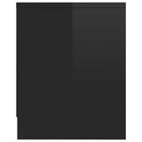 NNEVL TV Cabinet High Gloss Black 120x30x37.5 cm Chipboard