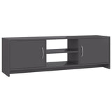 NNEVL TV Cabinet High Gloss Grey 120x30x37.5 cm Chipboard