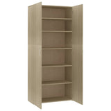 NNEVL Shoe Cabinet Sonoma Oak 80x35.5x180 cm Chipboard