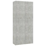 NNEVL Shoe Cabinet Concrete Grey 80x35.5x180 cm Chipboard