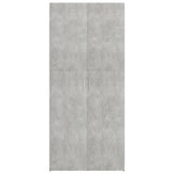 NNEVL Shoe Cabinet Concrete Grey 80x35.5x180 cm Chipboard