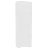 NNEVL Office Cabinet White 60x32x190 cm Chipboard