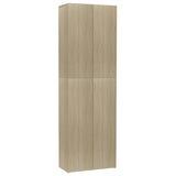 NNEVL Office Cabinet Sonoma Oak 60x32x190 cm Chipboard
