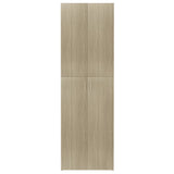 NNEVL Office Cabinet Sonoma Oak 60x32x190 cm Chipboard