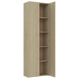 NNEVL Office Cabinet Sonoma Oak 60x32x190 cm Chipboard