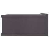 NNEVL Floating Nightstands 2 pcs Grey 40x30x15 cm Chipboard