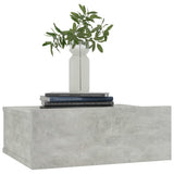 NNEVL Floating Nightstands 2 pcs Concrete Grey 40x30x15 cm Chipboard