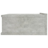 NNEVL Floating Nightstands 2 pcs Concrete Grey 40x30x15 cm Chipboard