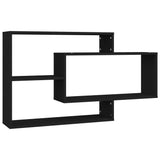 NNEVL Wall Shelves Black 104x20x58.5 cm Chipboard