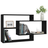 NNEVL Wall Shelves Black 104x20x58.5 cm Chipboard