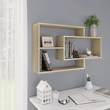 NNEVL Wall Shelves Sonoma Oak 104x20x58.5 cm Chipboard