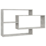 NNEVL Wall Shelves Concrete Grey 104x20x58.5 cm Chipboard