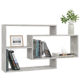 NNEVL Wall Shelves Concrete Grey 104x20x58.5 cm Chipboard