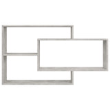 NNEVL Wall Shelves Concrete Grey 104x20x58.5 cm Chipboard