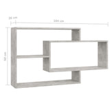 NNEVL Wall Shelves Concrete Grey 104x20x58.5 cm Chipboard