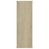 NNEVL Wall Shelves White and Sonoma Oak 104x20x58.5 cm Chipboard