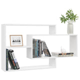 NNEVL Wall Shelves High Gloss White 104x20x58.5 cm Chipboard