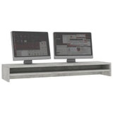 NNEVL Monitor Stand Concrete Grey 100x24x13 cm Chipboard