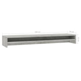 NNEVL Monitor Stand Concrete Grey 100x24x13 cm Chipboard