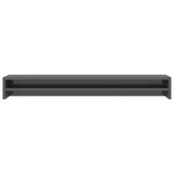 NNEVL Monitor Stand High Gloss Grey 100x24x13 cm Chipboard