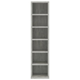 NNEVL CD Cabinet Concrete Grey 21x20x88 cm Engineered Wood