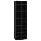NNEVL Shoe Cabinet Black 54x34x183 cm Chipboard