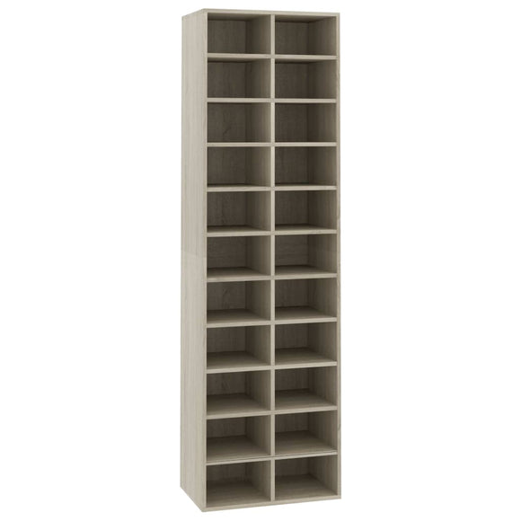 NNEVL Shoe Cabinet Sonoma Oak 54x34x183 cm Chipboard