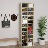 NNEVL Shoe Cabinet Sonoma Oak 54x34x183 cm Chipboard