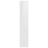 NNEVL Shoe Cabinet High Gloss White 54x34x183 cm Chipboard