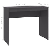 NNEVL Desk Grey 90x40x72 cm Chipboard