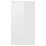 NNEVL Desk High Gloss White 90x40x72 cm Chipboard