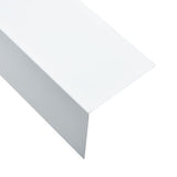 NNEVL L-shape 90° Angle Sheets 5 pcs Aluminium White 170cm 100x100 mm
