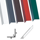 NNEVL L-shape 90° Angle Sheets 5 pcs Aluminium White 170cm 100x100 mm