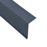 NNEVL L-shape Roof Edge Plates 5 pcs Aluminium Anthracite 170cm