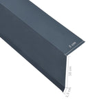 NNEVL L-shape Roof Edge Plates 5 pcs Aluminium Anthracite 170cm