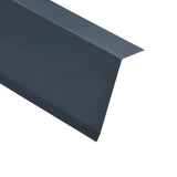 NNEVL L-shape Roof Edge Plates 5 pcs Aluminium Anthracite 170cm