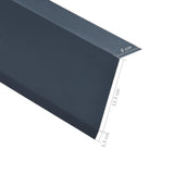 NNEVL L-shape Roof Edge Plates 5 pcs Aluminium Anthracite 170cm