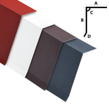 NNEVL L-shape Roof Edge Plates 5 pcs Aluminium Anthracite 170cm