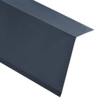 NNEVL L-shape Roof Edge Plates 5 pcs Aluminium Anthracite 170cm