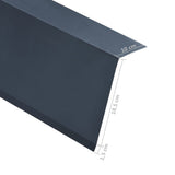 NNEVL L-shape Roof Edge Plates 5 pcs Aluminium Anthracite 170cm