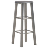 NNEVL Bar Stools 2 pcs Anthracite MDF